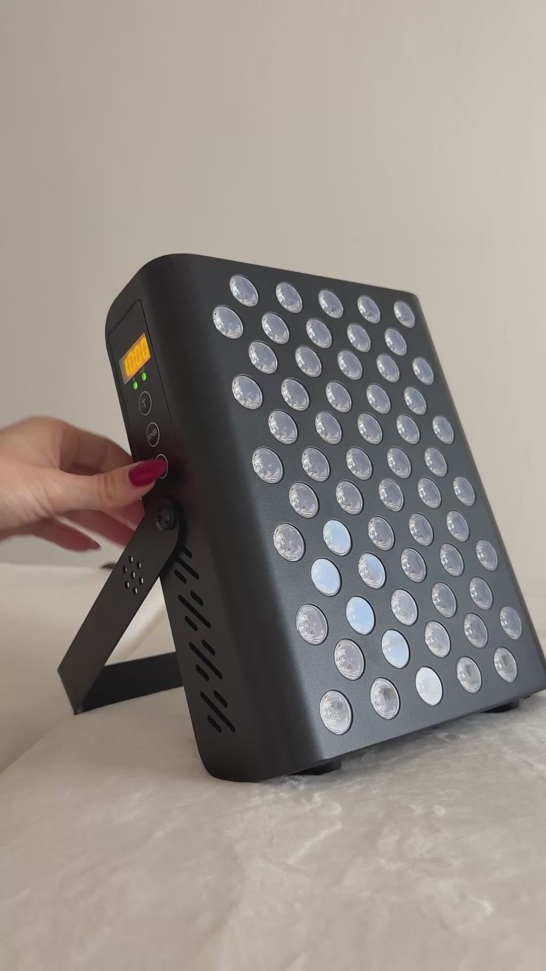 Bodify Red Light Starter shown in a home wellness lifestyle video