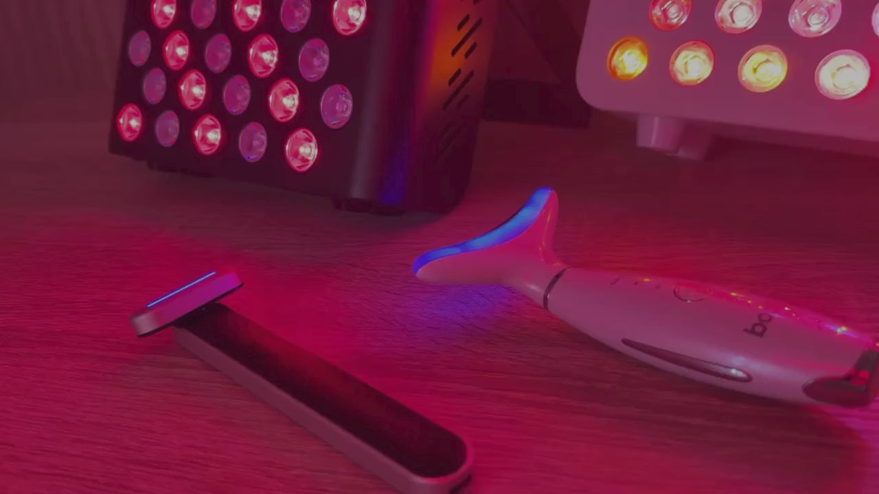 BODIK homepage hero video featuring wellness and red light therapy products